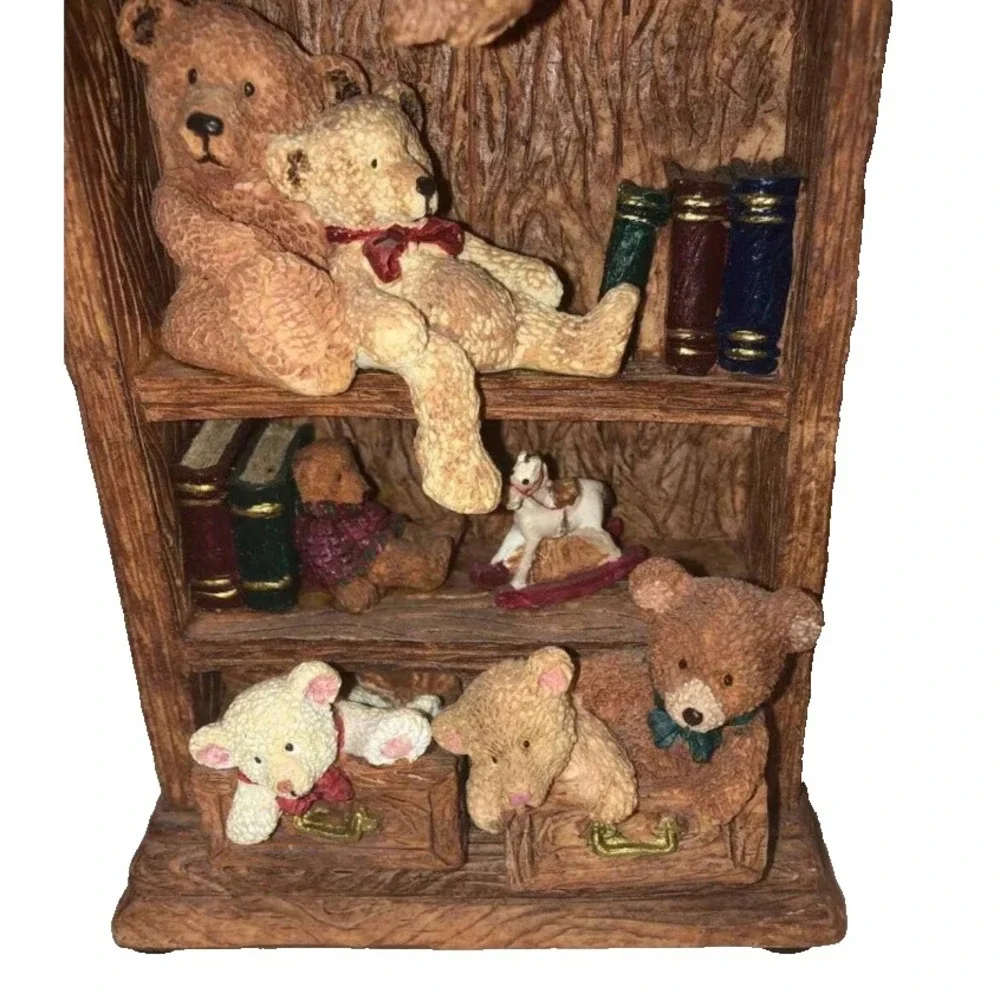 Russ Berrie Bears From The Past Book Shelf Collectible Figurine Item Number 1766